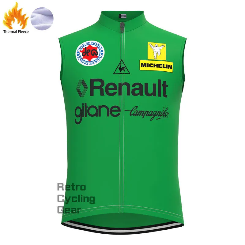 Renault Green Fleece Retro Cycling Kits