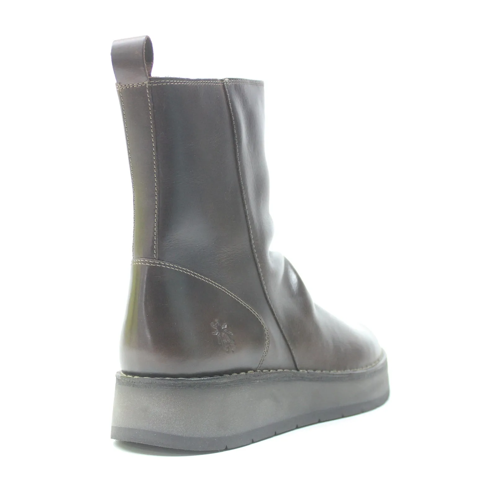 Reno053Fly Rug Leather Women's Zip Up Ankle Boots