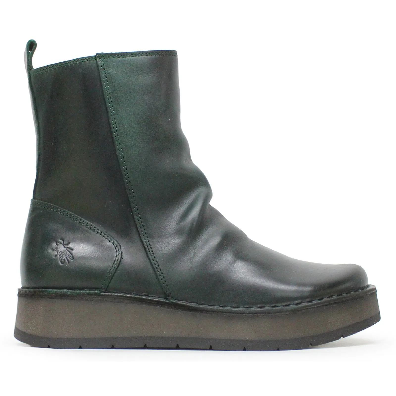Reno053Fly Rug Leather Women's Zip Up Ankle Boots