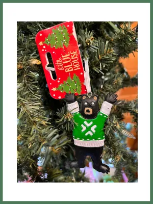 Resin Winter Bear Ornaments