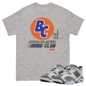 Retro 6 PSG Cement Grey Go Getter shirt