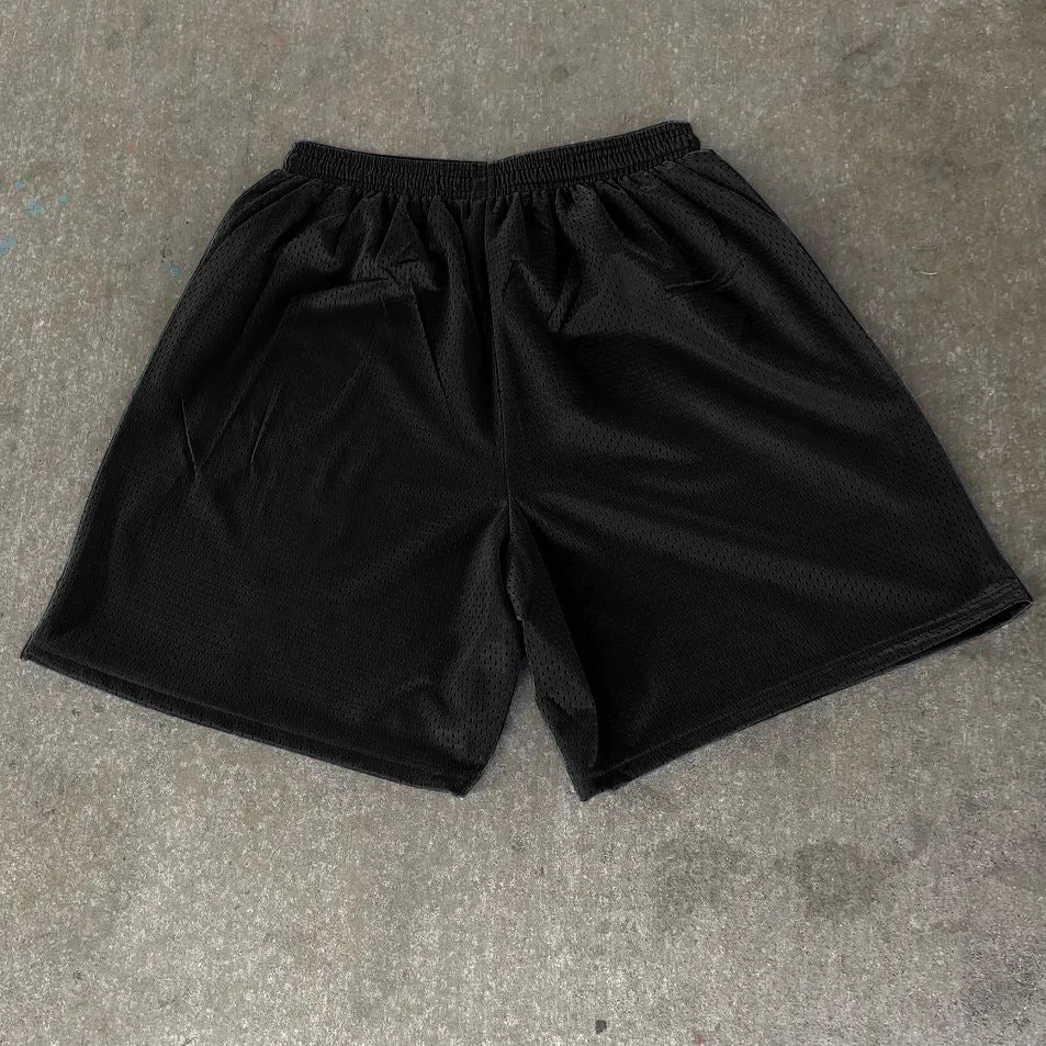Retro casual trendy mesh shorts