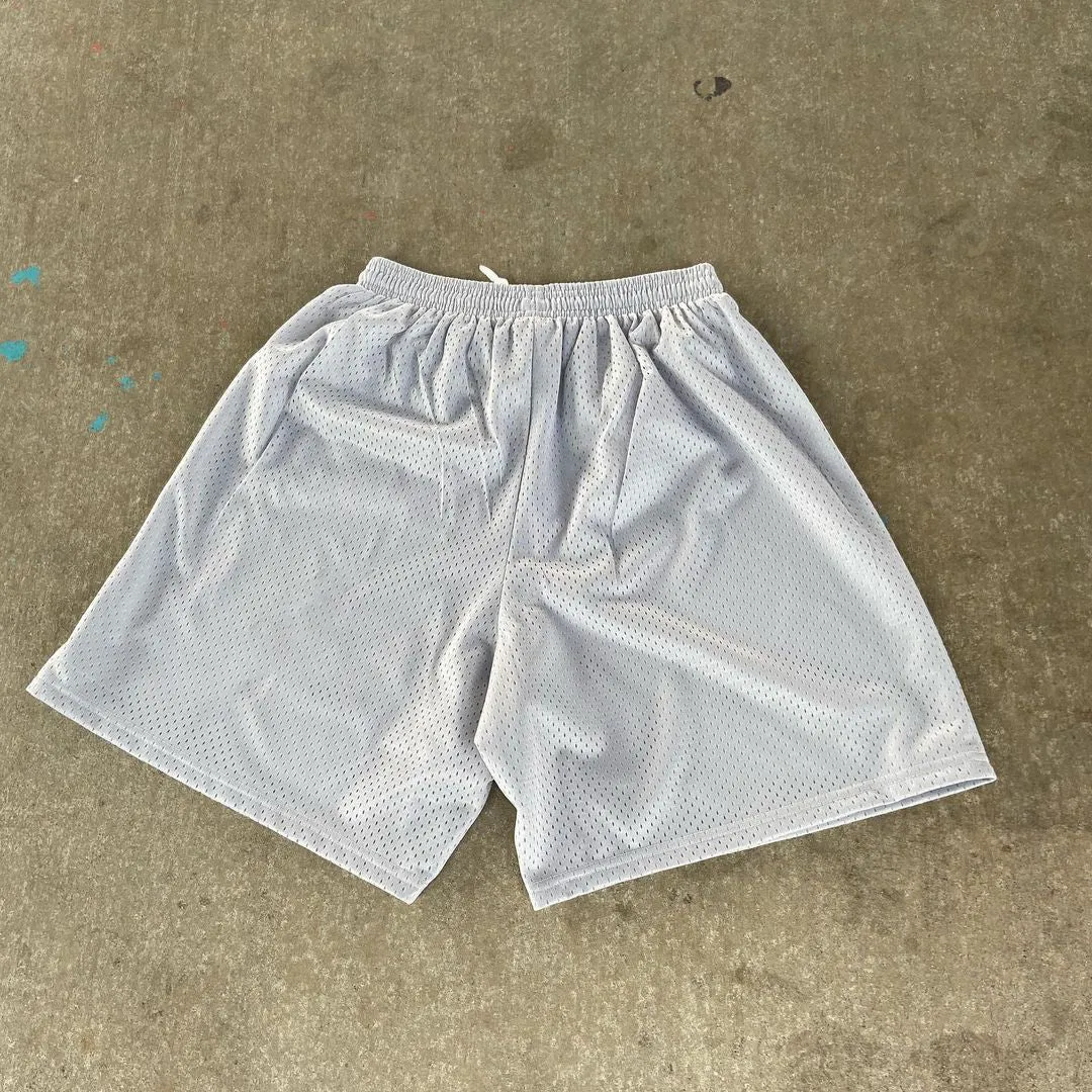 Retro casual trendy mesh shorts