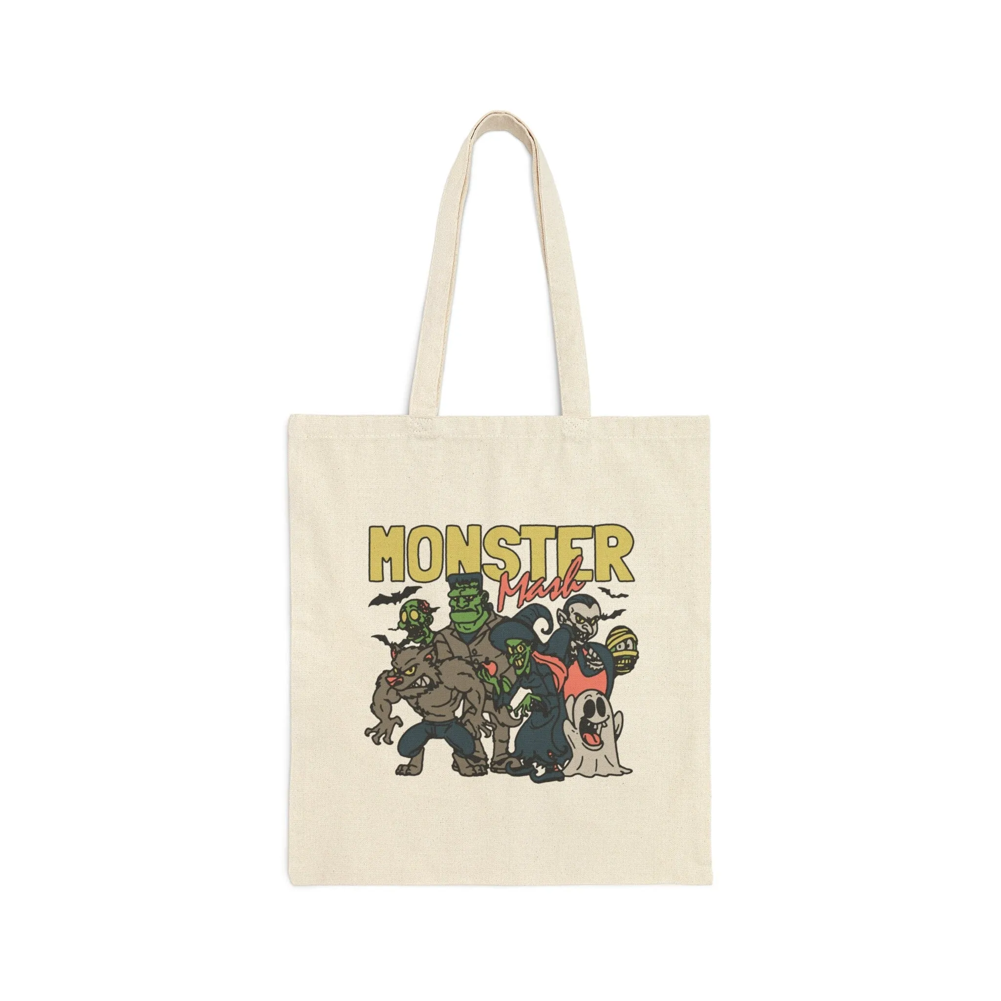 Retro Halloween Tote Bag, Monster Mash Tote Bag, Vintage Retro trick or treat Tote Bag, Retro Monster Halloween Gift for Her, Him, Friend