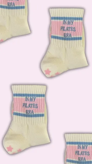 Retro Pink & Blue In my Pilates Era Sock