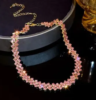 Rhinestone Choker Necklace