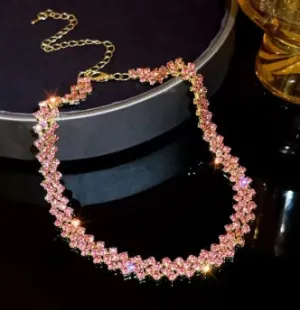 Rhinestone Choker Necklace