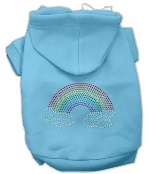 Rhinestone Rainbow Hoodies Baby Blue XL (16)
