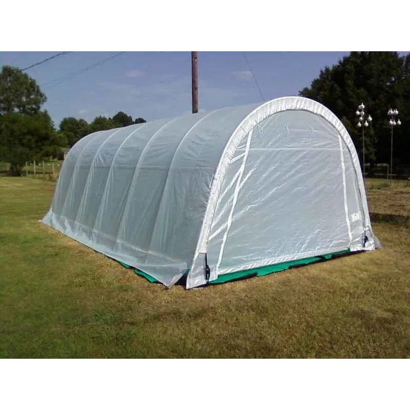 Rhino Shelter Greenhouse (Round Style) 14’W x 24’L x 10’H - GH142410R
