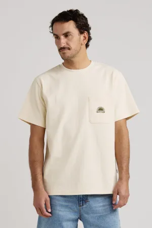 Rhythm Heavy Vintage Pocket Emblem Ss T Shirt - NATURAL