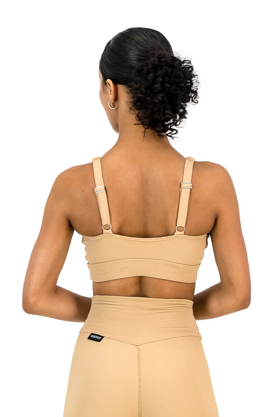 Rib Aspire Twist Bra | Crème