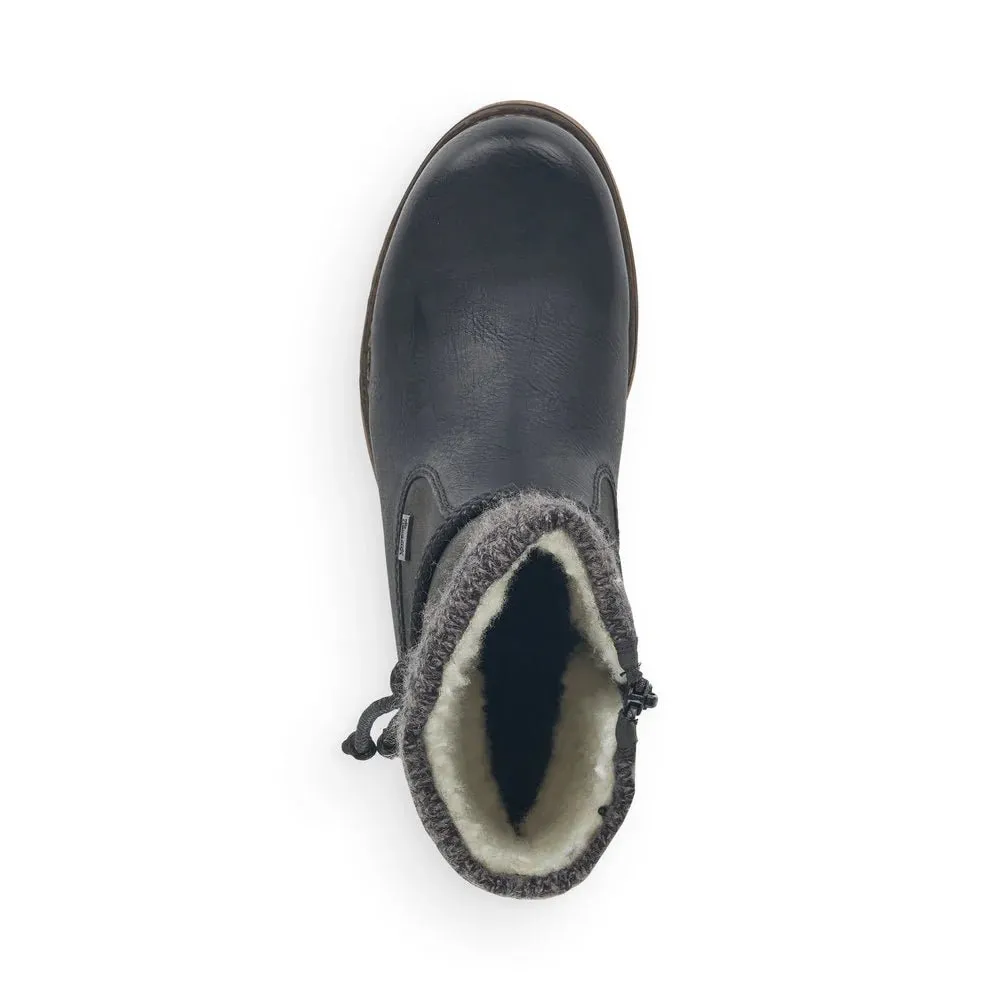 Rieker Women's Fee 79688-00 - Schwarz/Stromboli/Anthrazit