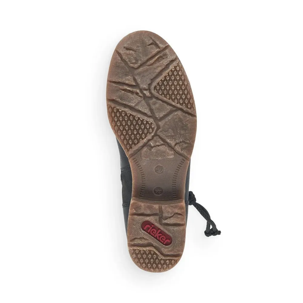Rieker Women's Fee 79688-00 - Schwarz/Stromboli/Anthrazit