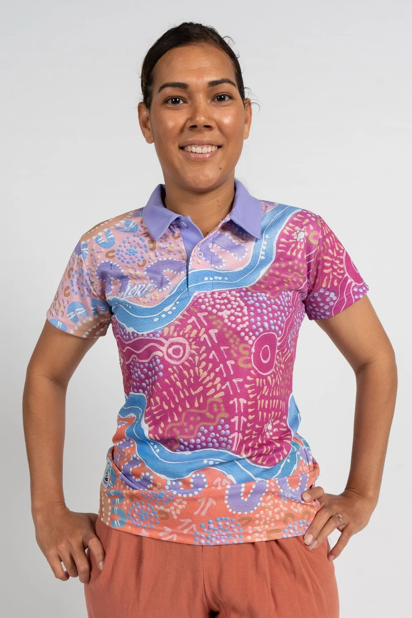 River Camps Recycled UPF50  Women's Fitted Polo Shirt