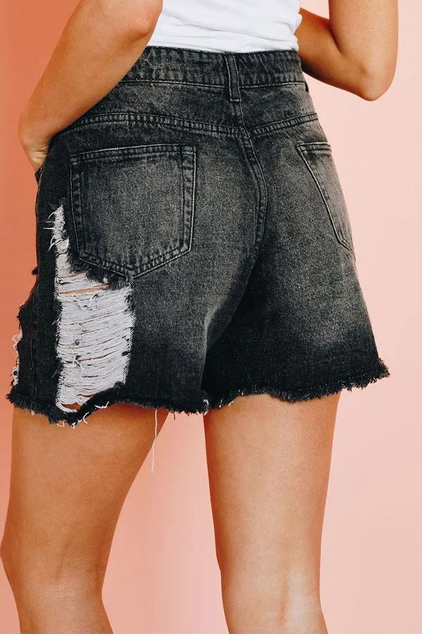 Road Trip Distressed Shorts