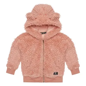 Rock Your Kid Pink Sherpa Bear Hoodie