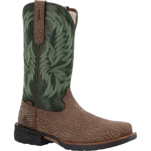 Rocky Bronco Men's 12” Composite Toe Western Boots Rkw0454 In Green