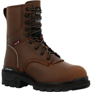 Rocky Rams Horn Men's Logger 800G Insulated Work Boots Rkk0478 In Brown