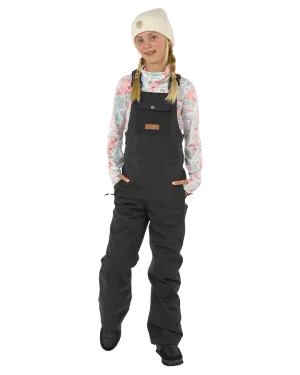 Rojo Limelight Girl's Snow Bib - True Black Pinstripe - 2023