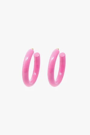 Rose Hoop Earrings