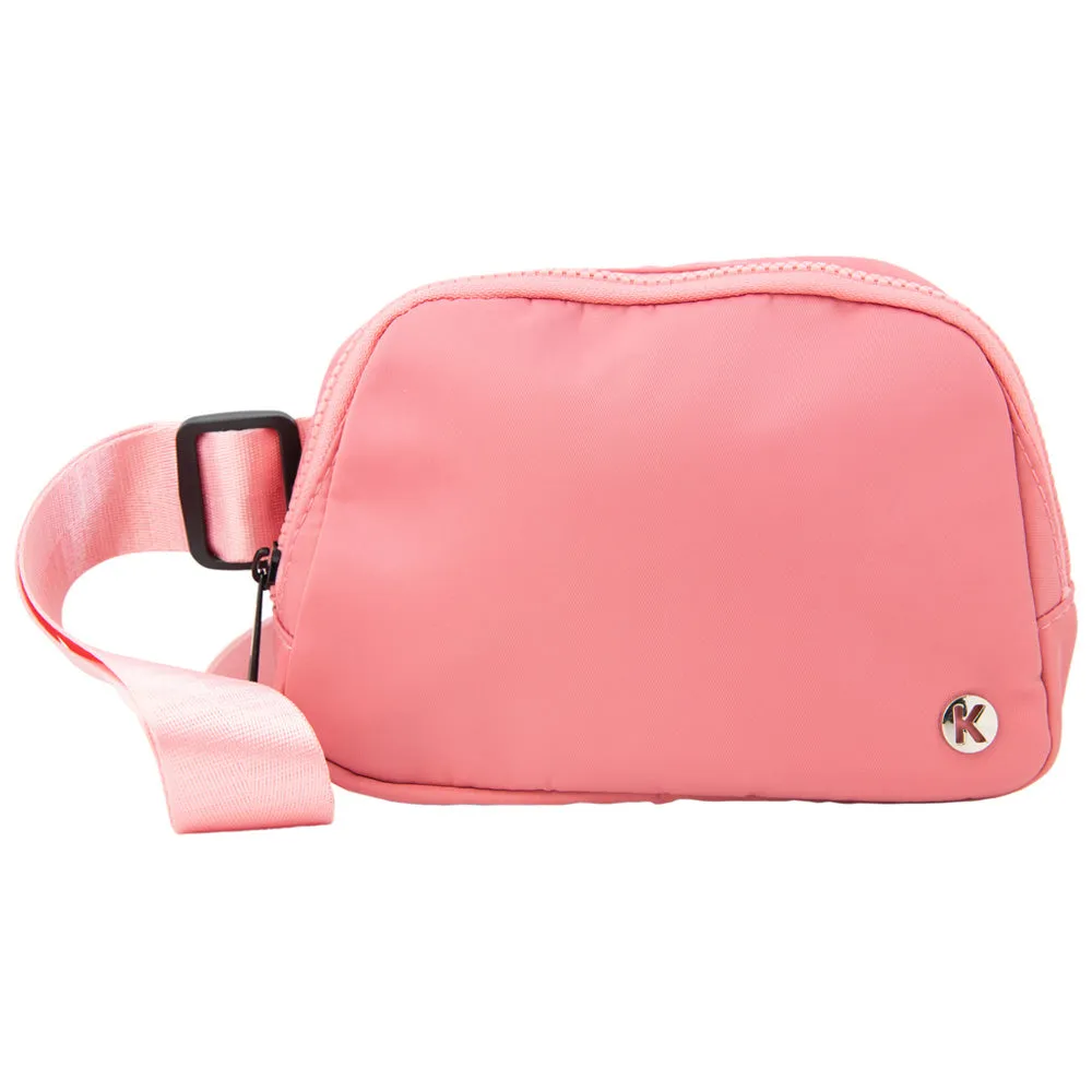 Rose Pink Solid Wholesale Belt Bag