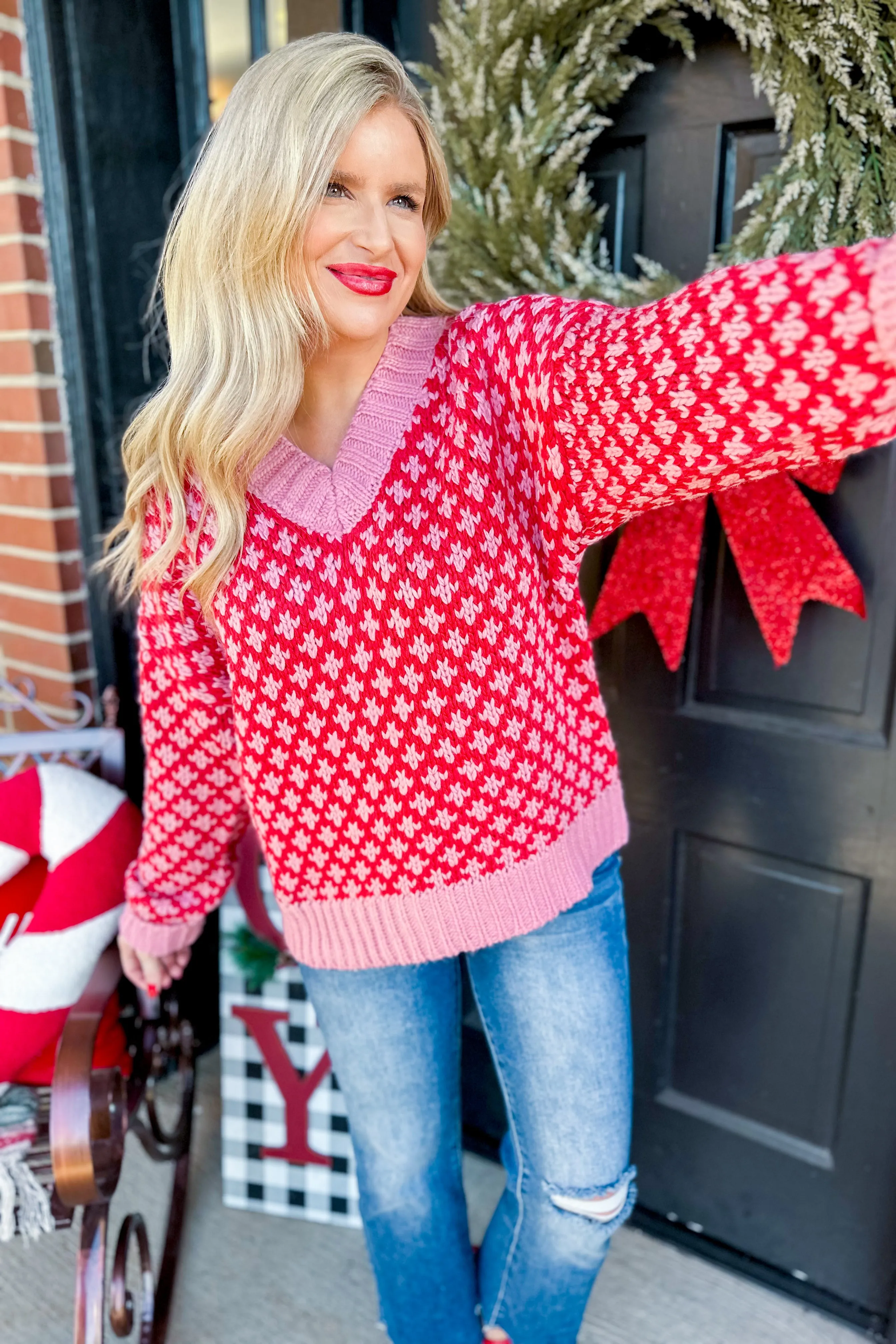 Rosie Overisized Graphic Knit Sweater
