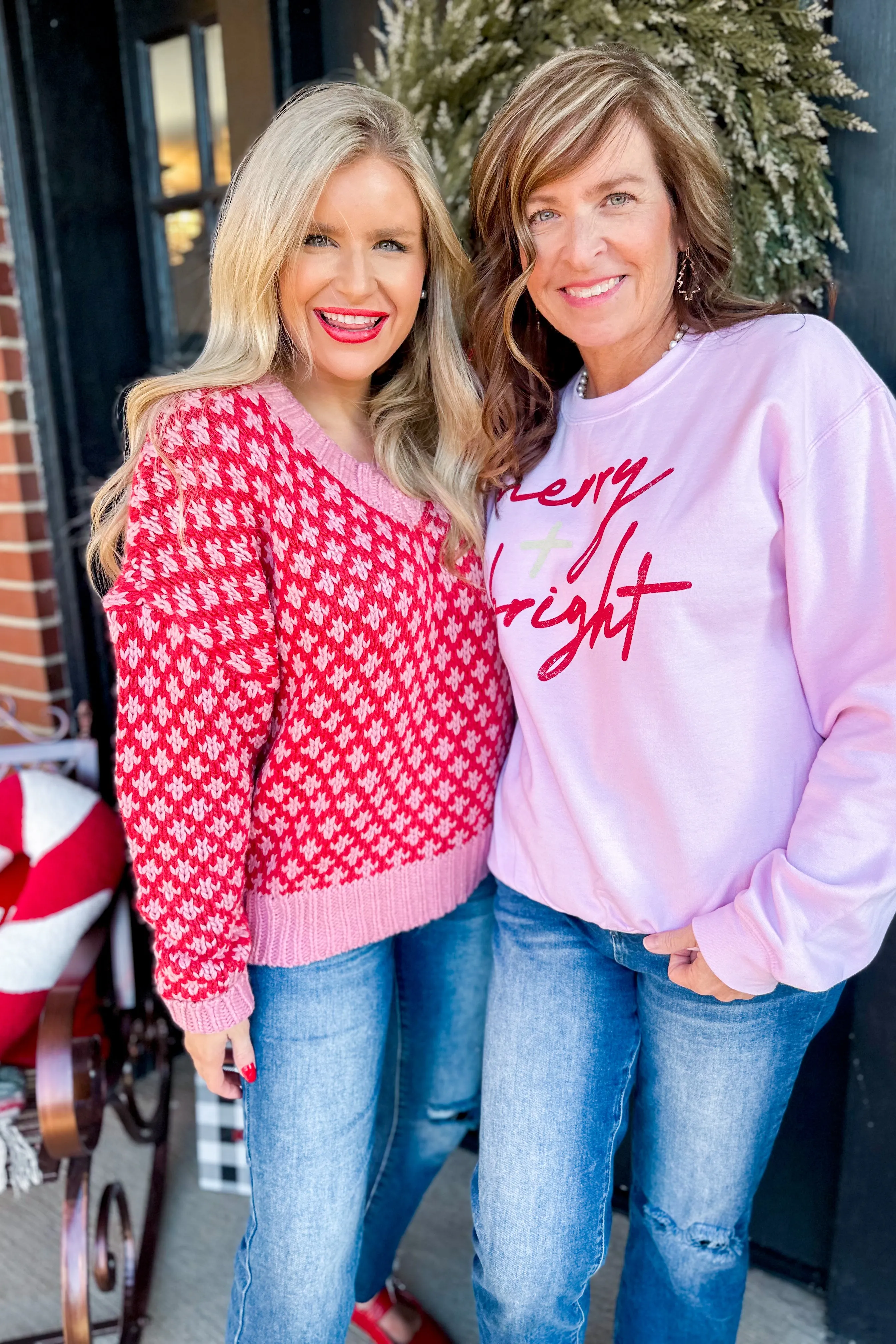 Rosie Overisized Graphic Knit Sweater