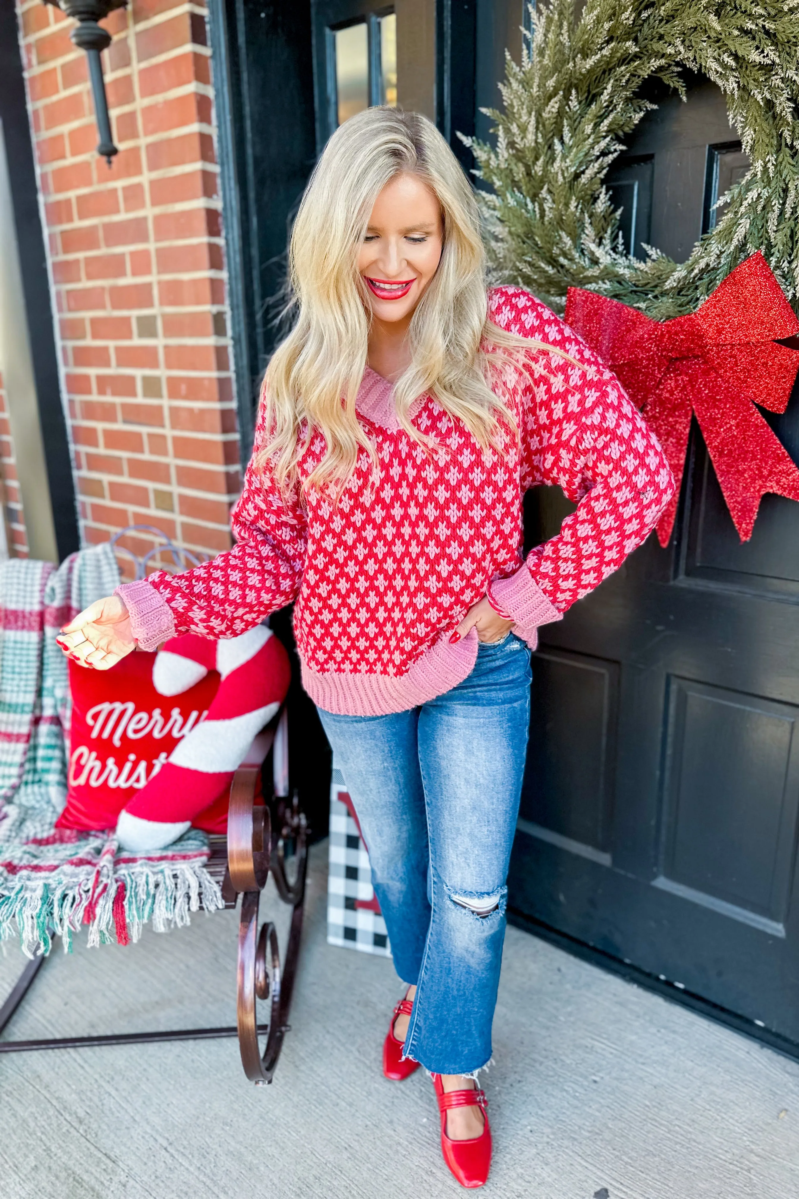 Rosie Overisized Graphic Knit Sweater