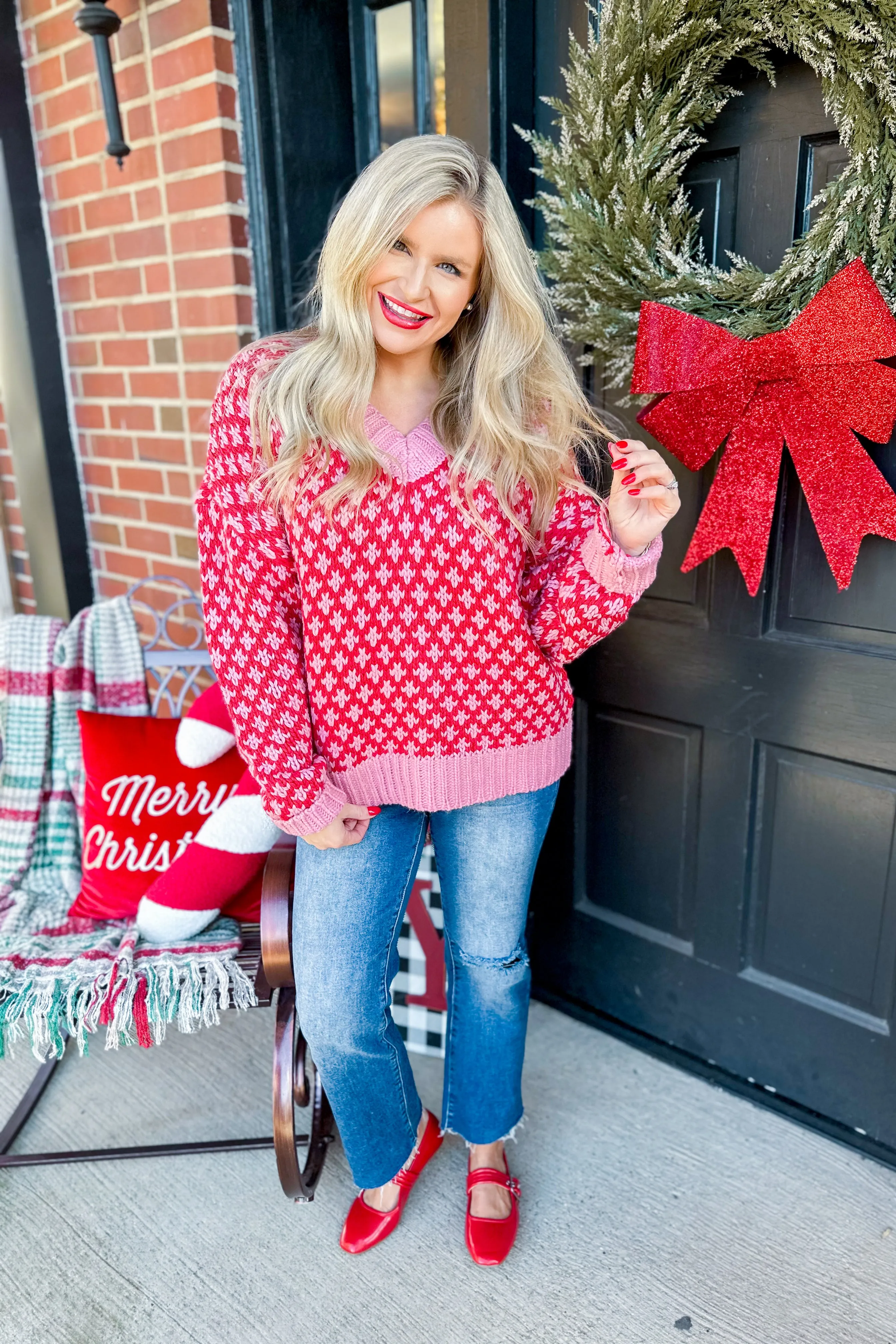 Rosie Overisized Graphic Knit Sweater