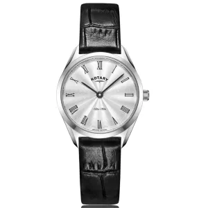 Rotary Ultra Slim Ladies Silver Watch LS08010/01