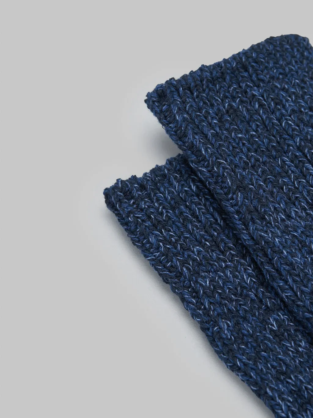 ROTOTO Denim Tone Crew Socks Dark