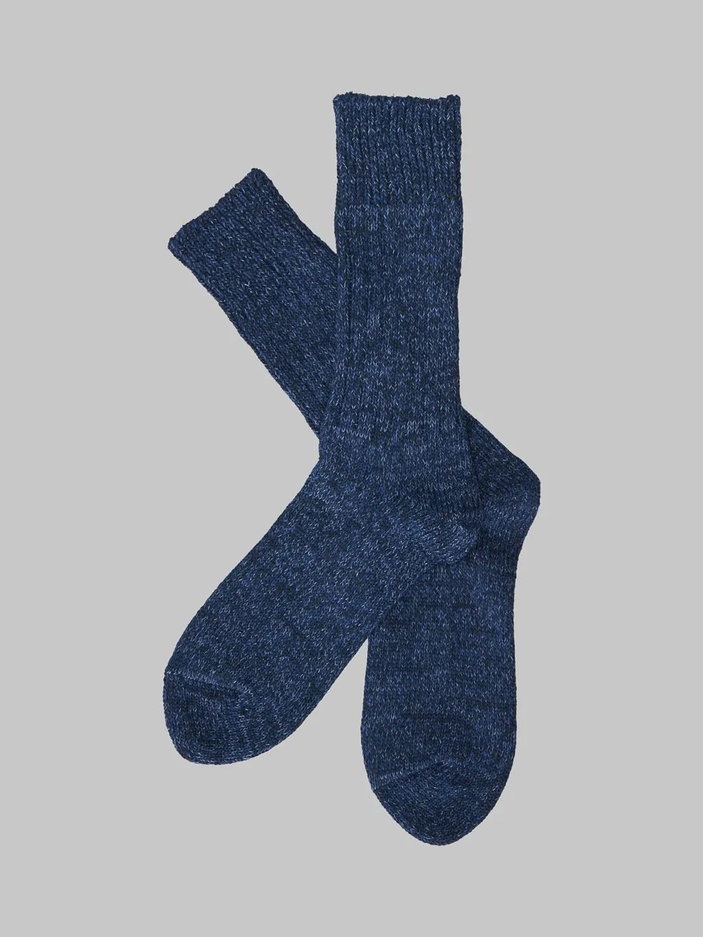 ROTOTO Denim Tone Crew Socks Dark