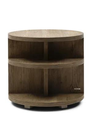 Round Oak Layered Side Table | Rivièra Maison Del Rey
