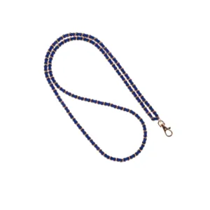 Royal Blue   Gold Crossbody Phone Chain