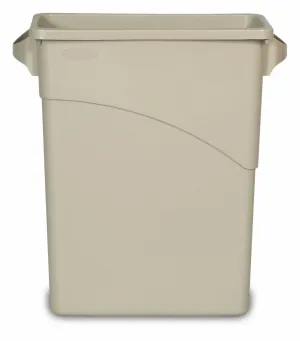RUBBERMAID SLIM JIM W-BIN 15-7/8gal W/HDL