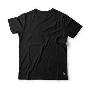 Ruse Men's Designer Solid Plain Black Tee