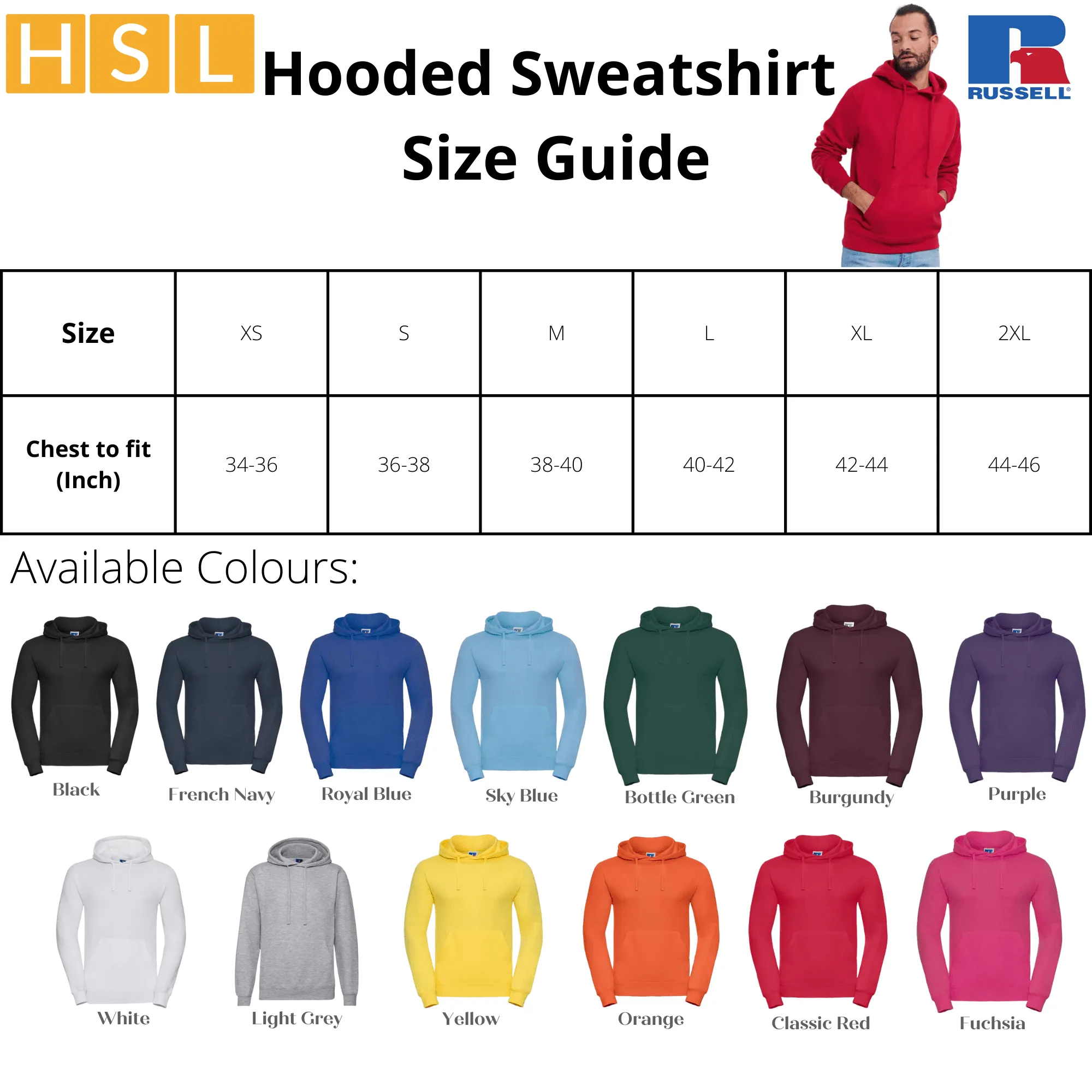 Russell Hooded Sweatshirt