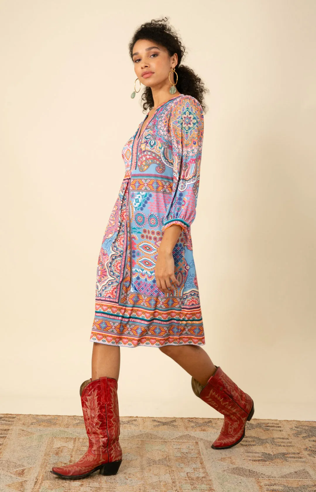 Rylie Jersey Midi Dress