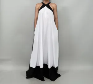 Saenid Color Block Maxi Dress