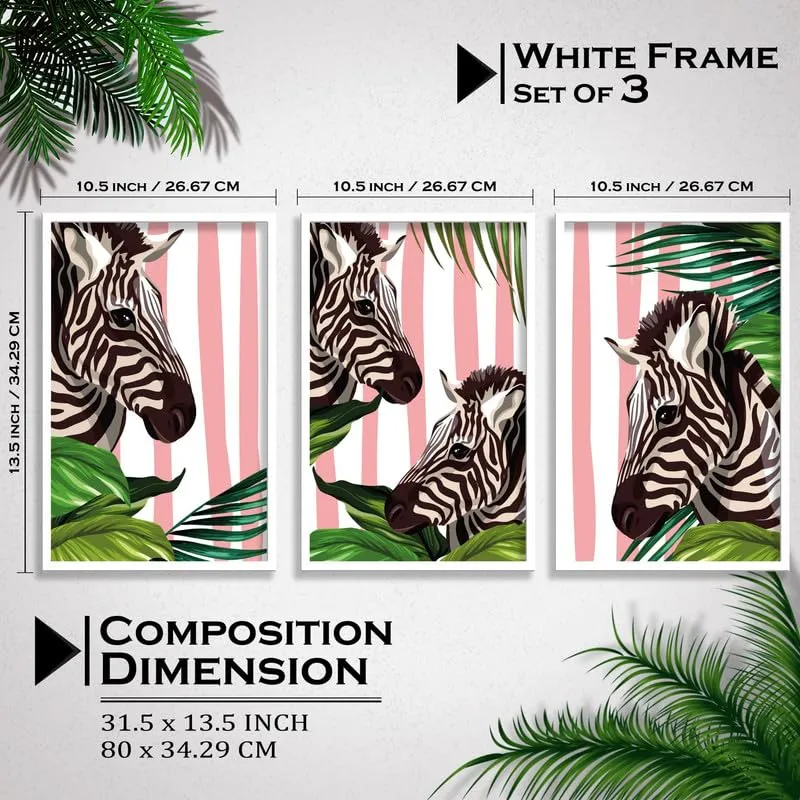 SAF paintings Set of 3 Modern Boho Art Wall Painting For Home And Office ol-COMBO-2061-K3