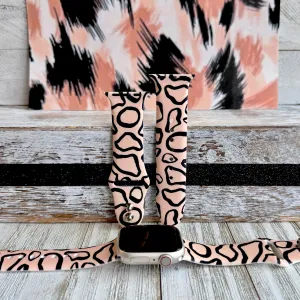 Safari Chic Print Silicone Band For Apple Watch