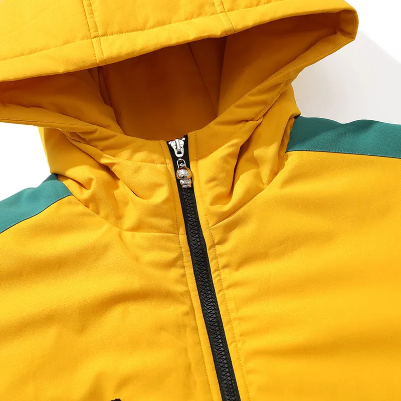 Safari Style Pockets Long Padded Coat