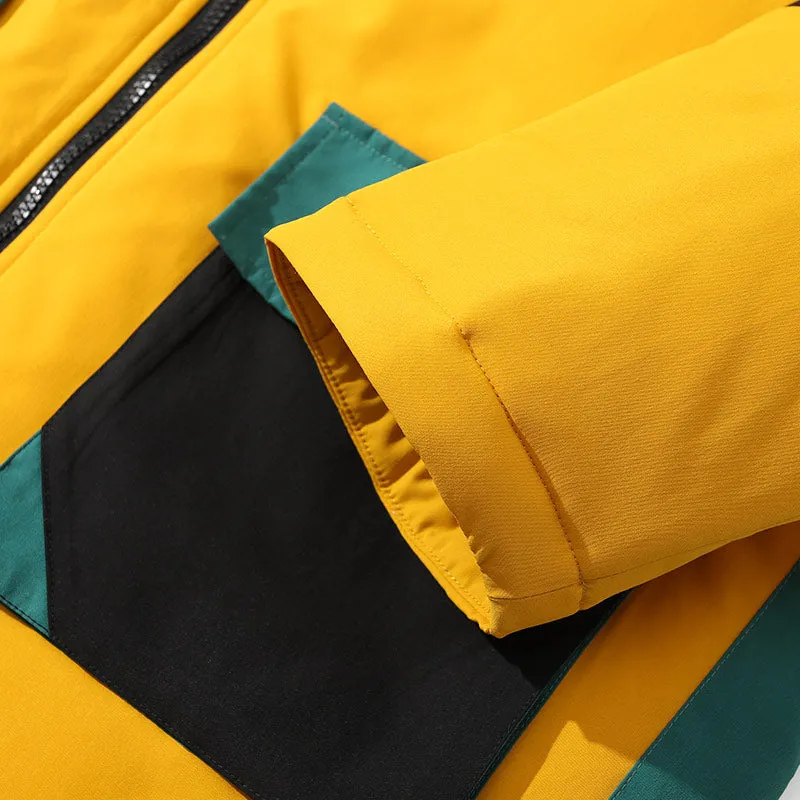 Safari Style Pockets Long Padded Coat