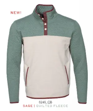 Sage Quilted Fleece