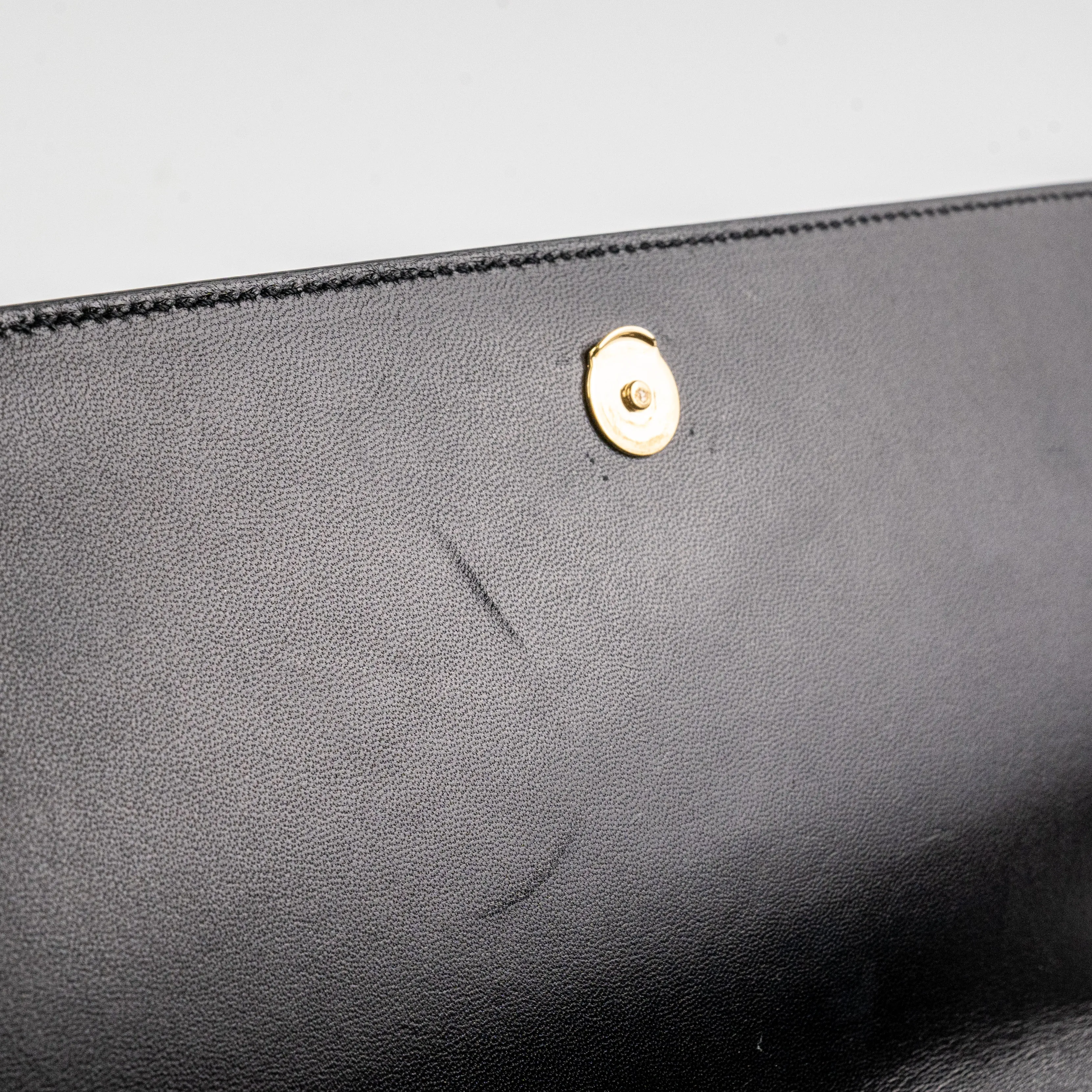 Saint Laurent Kate Stud Suede Black