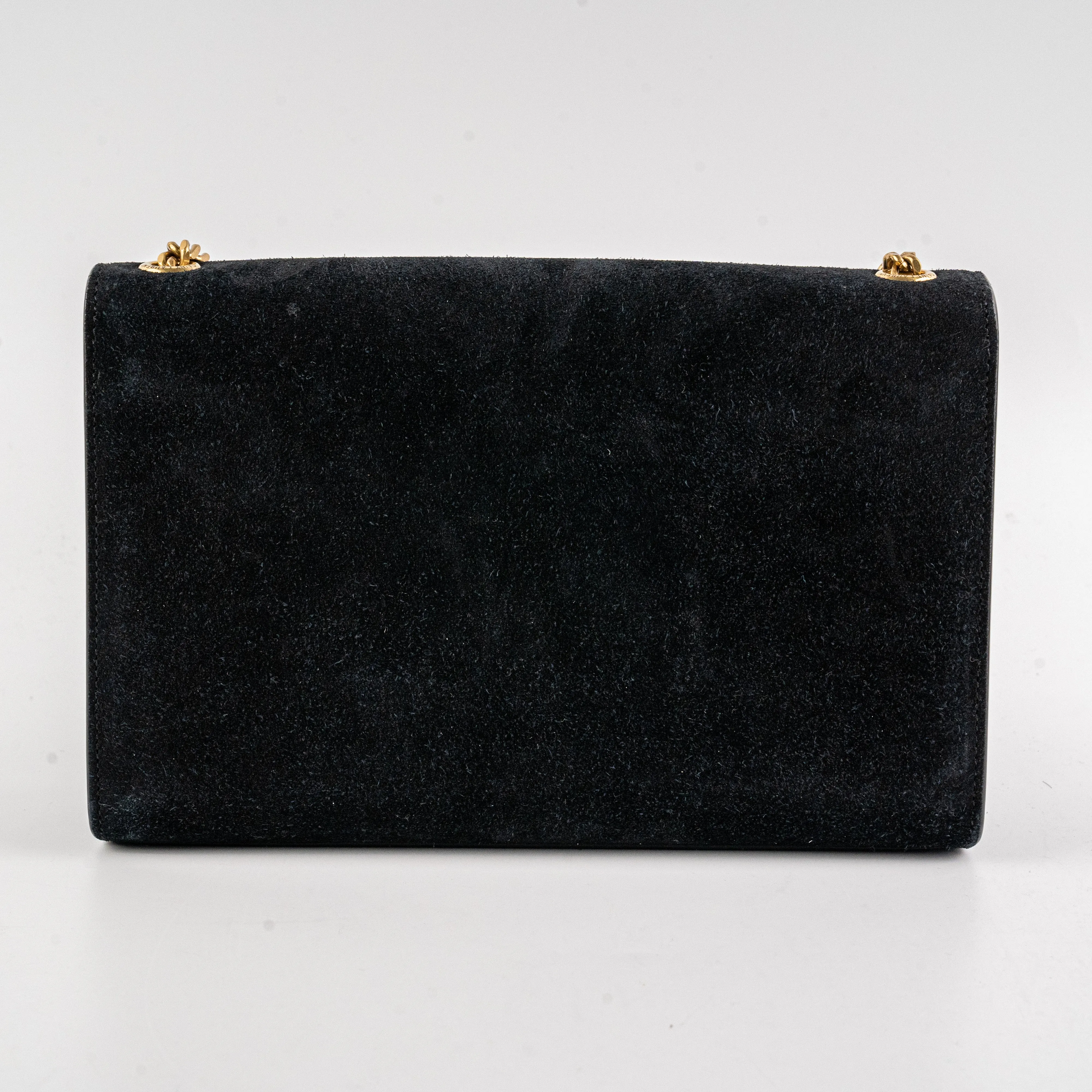 Saint Laurent Kate Stud Suede Black