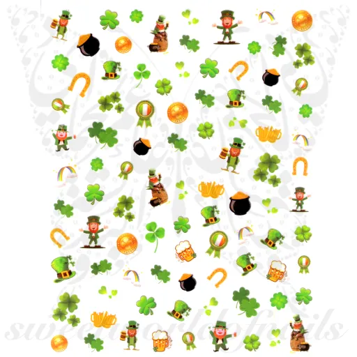 Saint Patrick´s Day Nail Art Nail Stickers