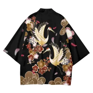 Sakura & Crane Kimono Cardigan