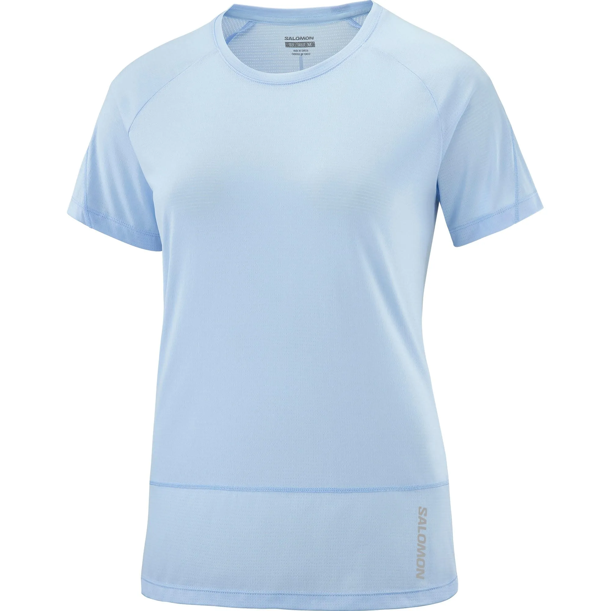 Salomon Women&#x27;s Cross Run Tee Chambray Blue/Heather | Buy Salomon Women&#x27;s Cross Run Tee Chambray Blue/Heather here | Outnorth