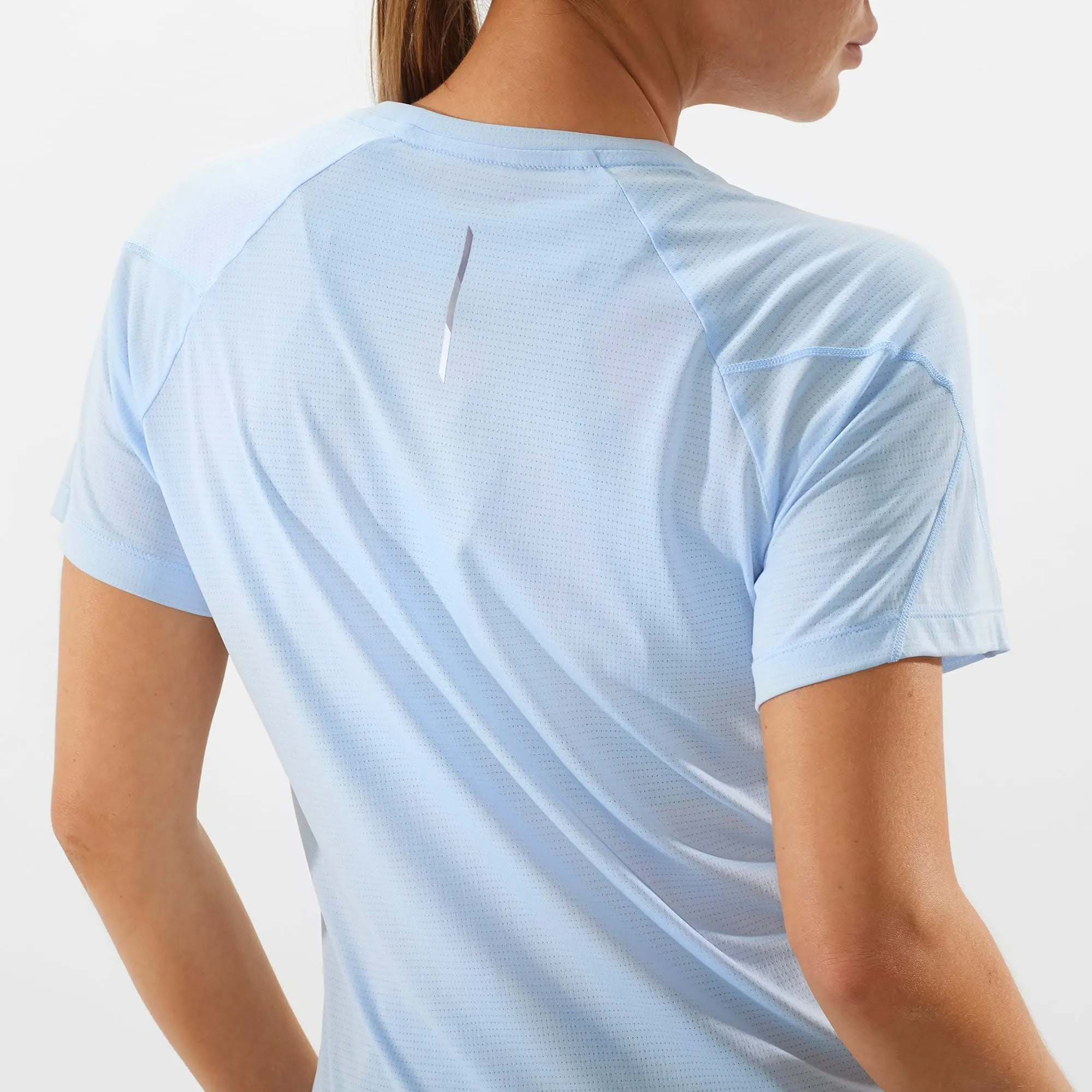 Salomon Women&#x27;s Cross Run Tee Chambray Blue/Heather | Buy Salomon Women&#x27;s Cross Run Tee Chambray Blue/Heather here | Outnorth